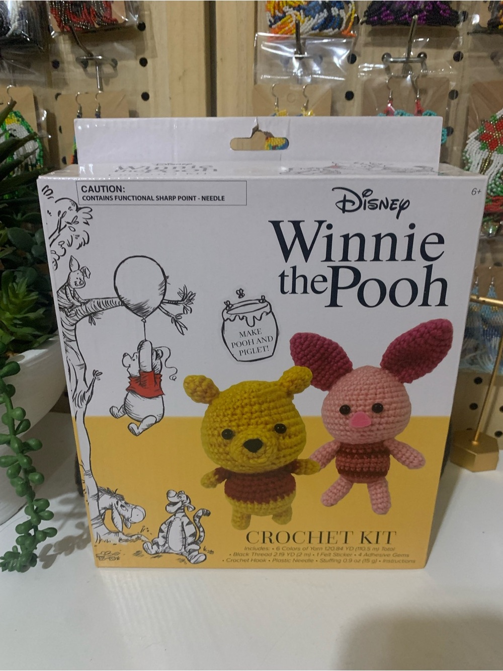 Disney Winnie the Pooh Crochet Kit - Yellow & Pink
